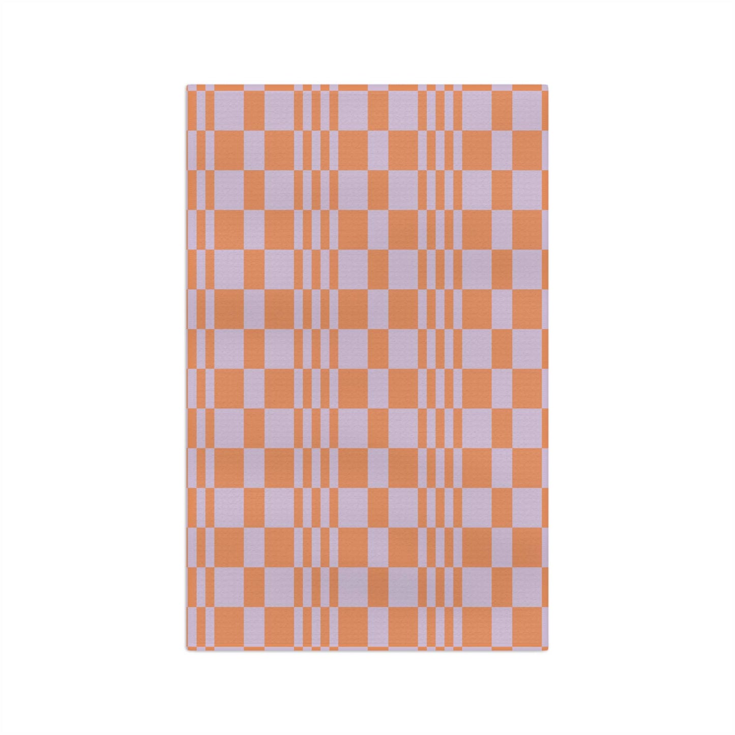 Orange & Lavender Patterned Soft Tea Towel