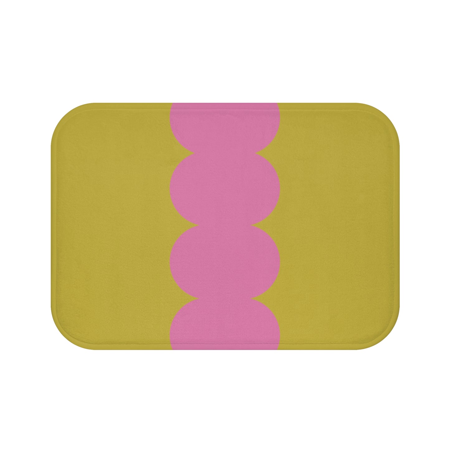 Green & Pink Bath Mat