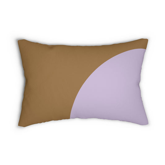 Lavender & Brown Sun Lumbar Pillow