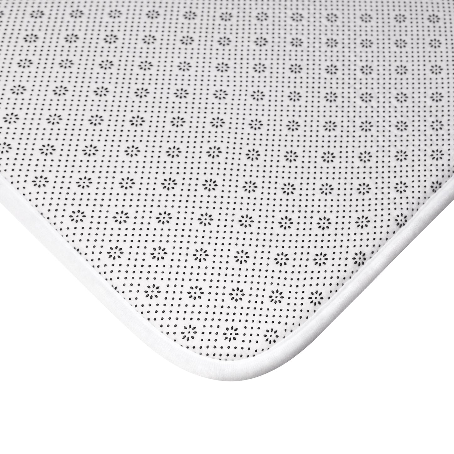 Light Blue & Lavender Checkered Bath Mat