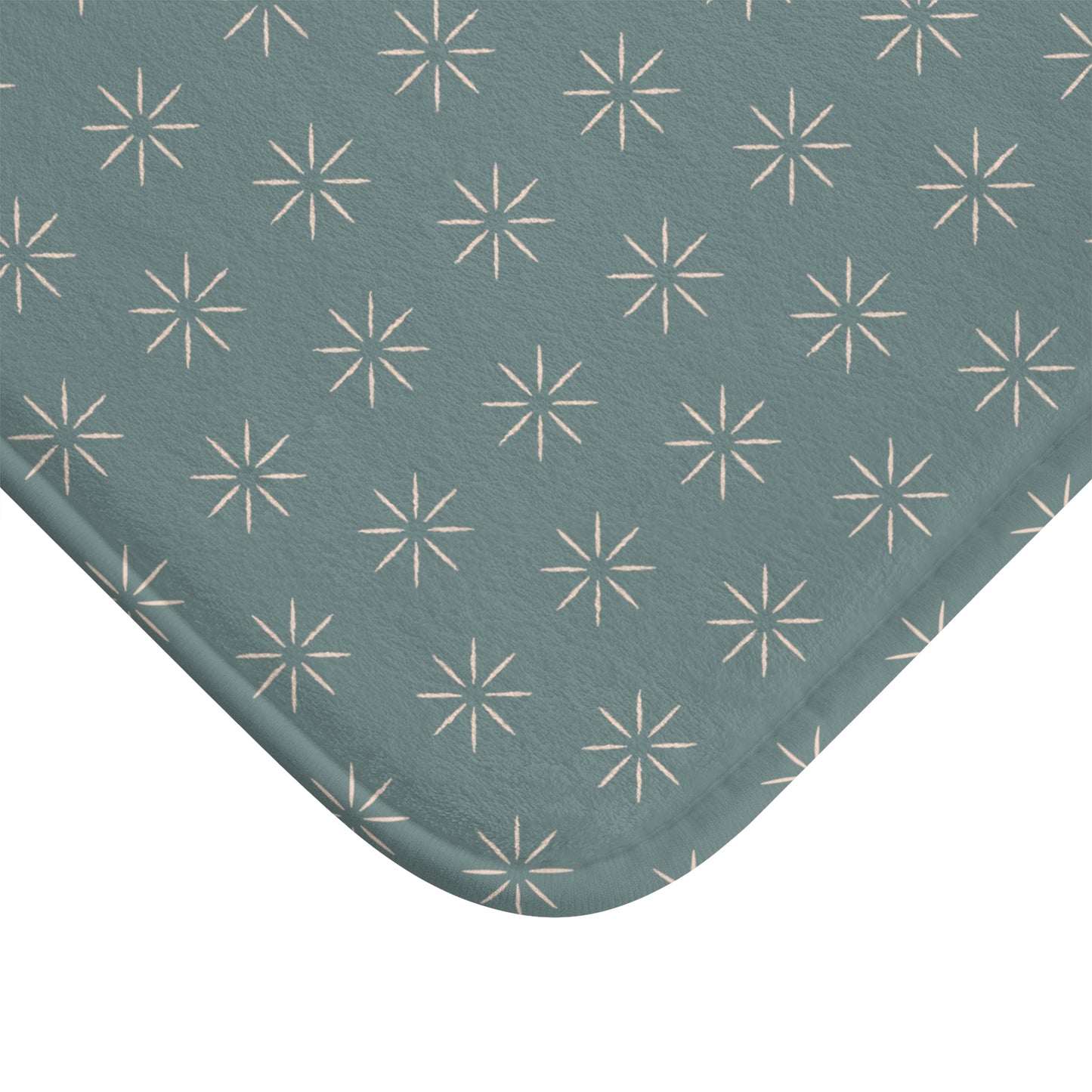 Beryl Green & Beige Bath Mat