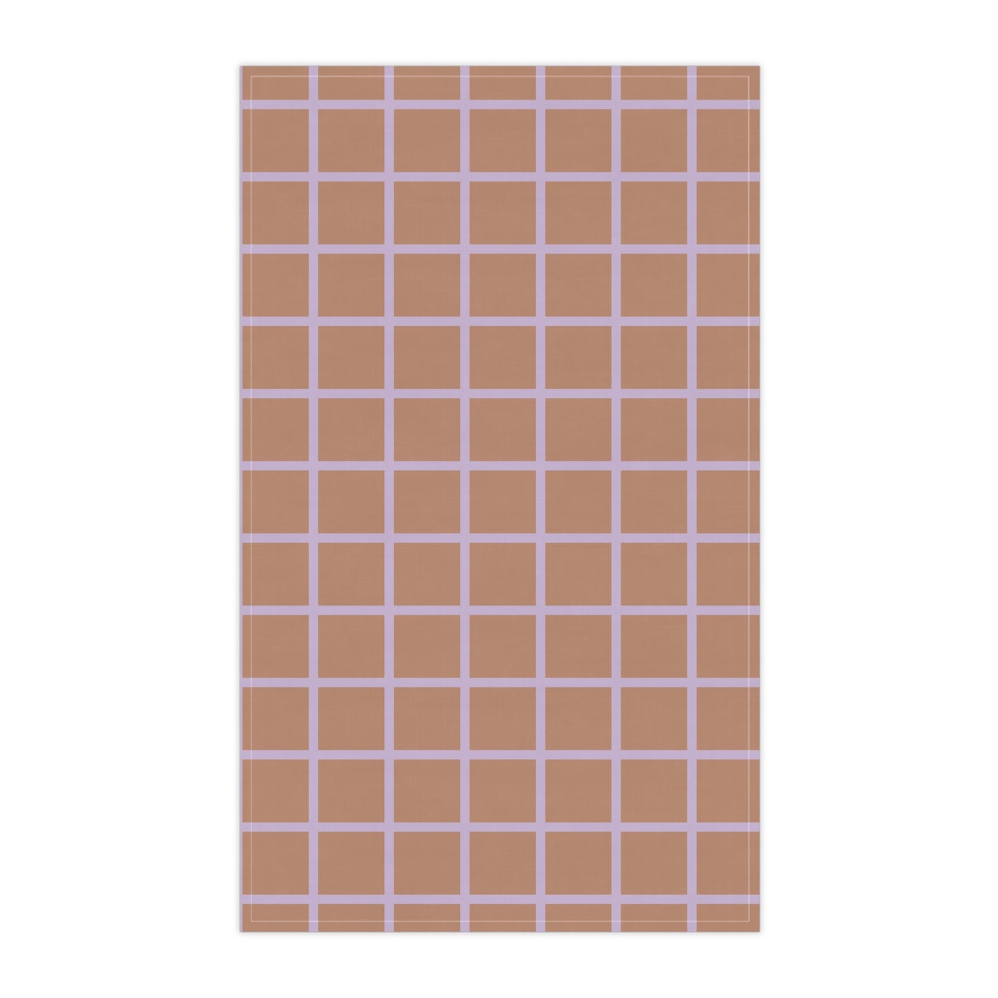 Brown & Lavender Grid Cloth