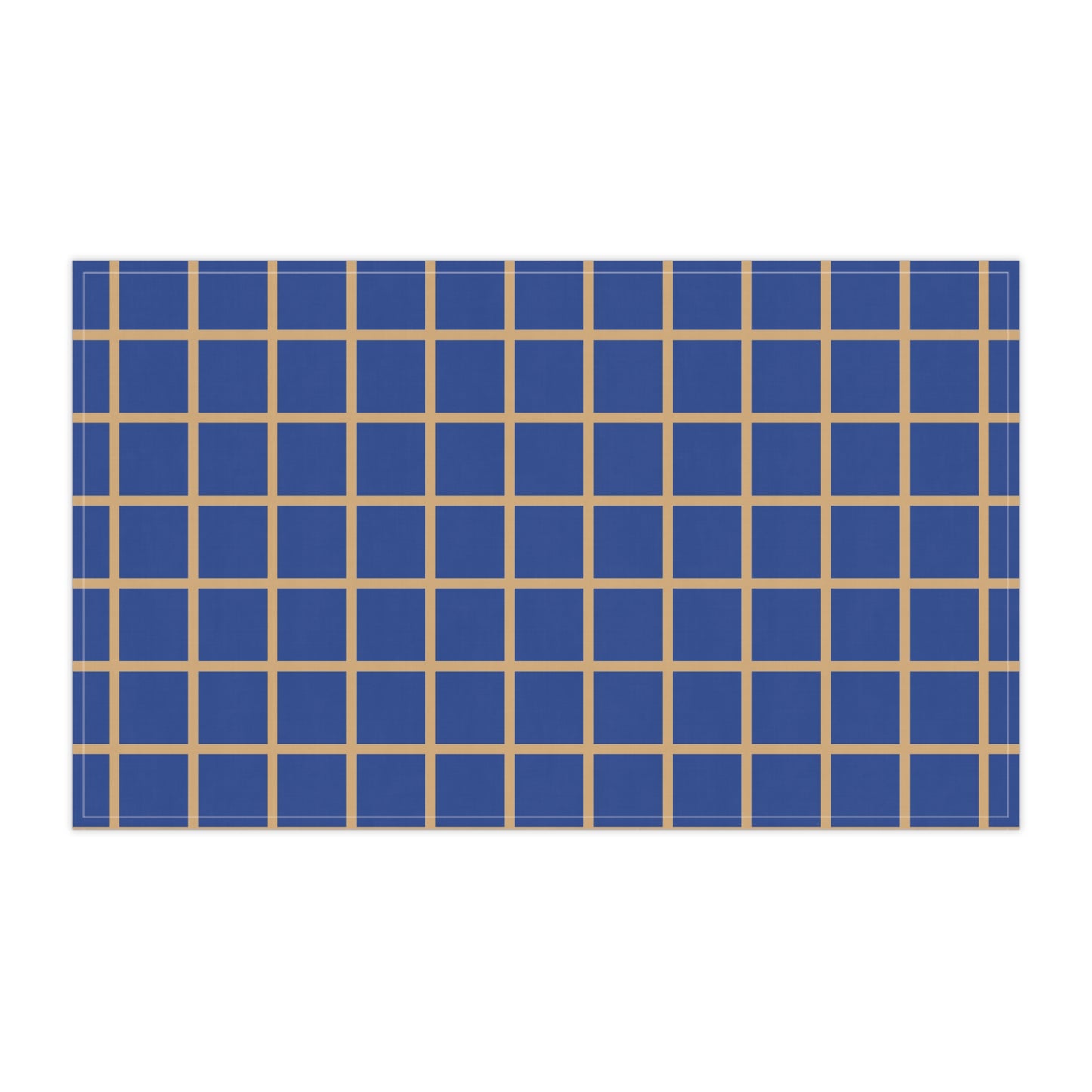 Blue & Beige Grid Cloth