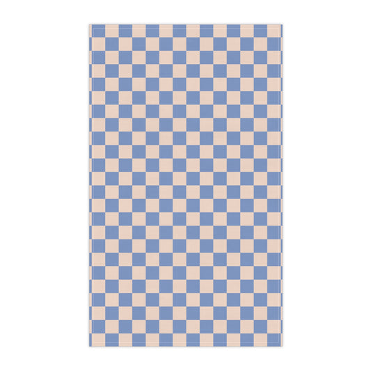 Blue & Beige Checkered Cloth