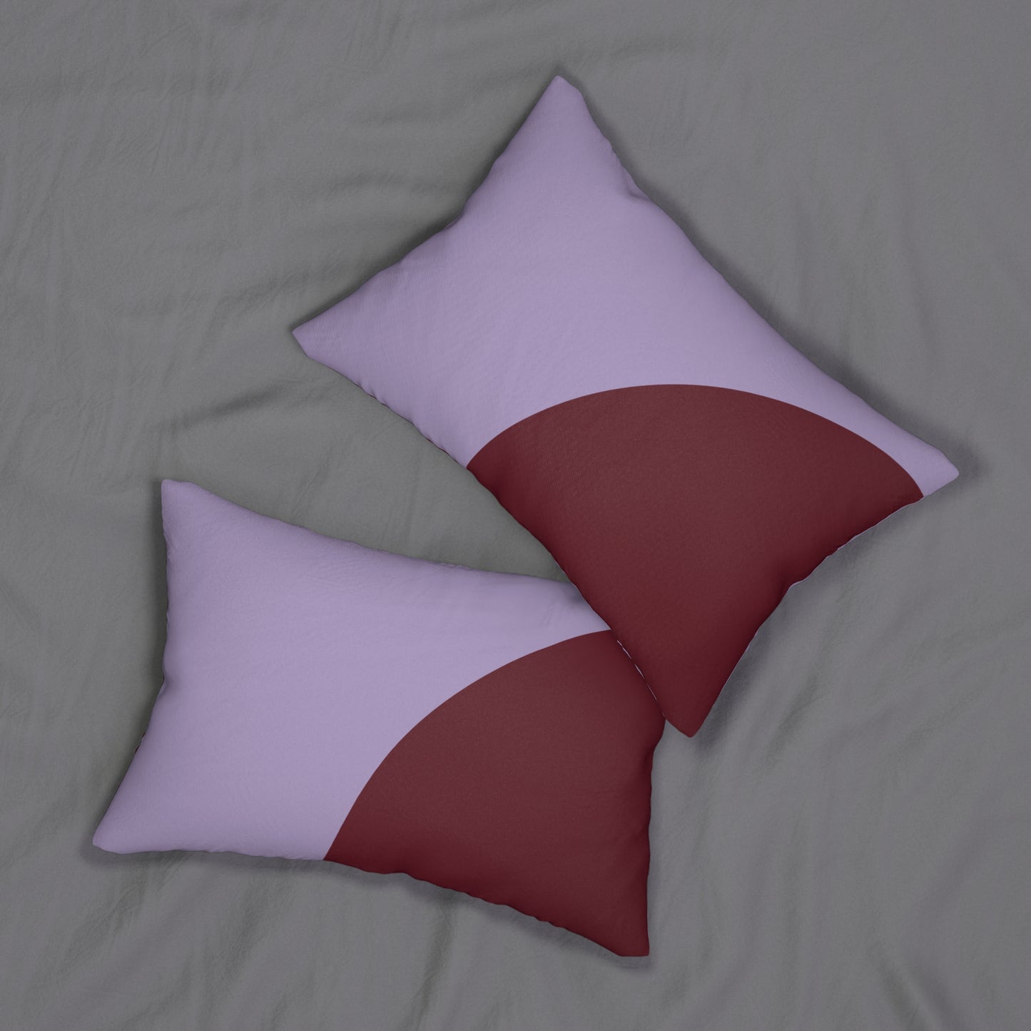 Lavender & Red Sun Lumbar Pillow