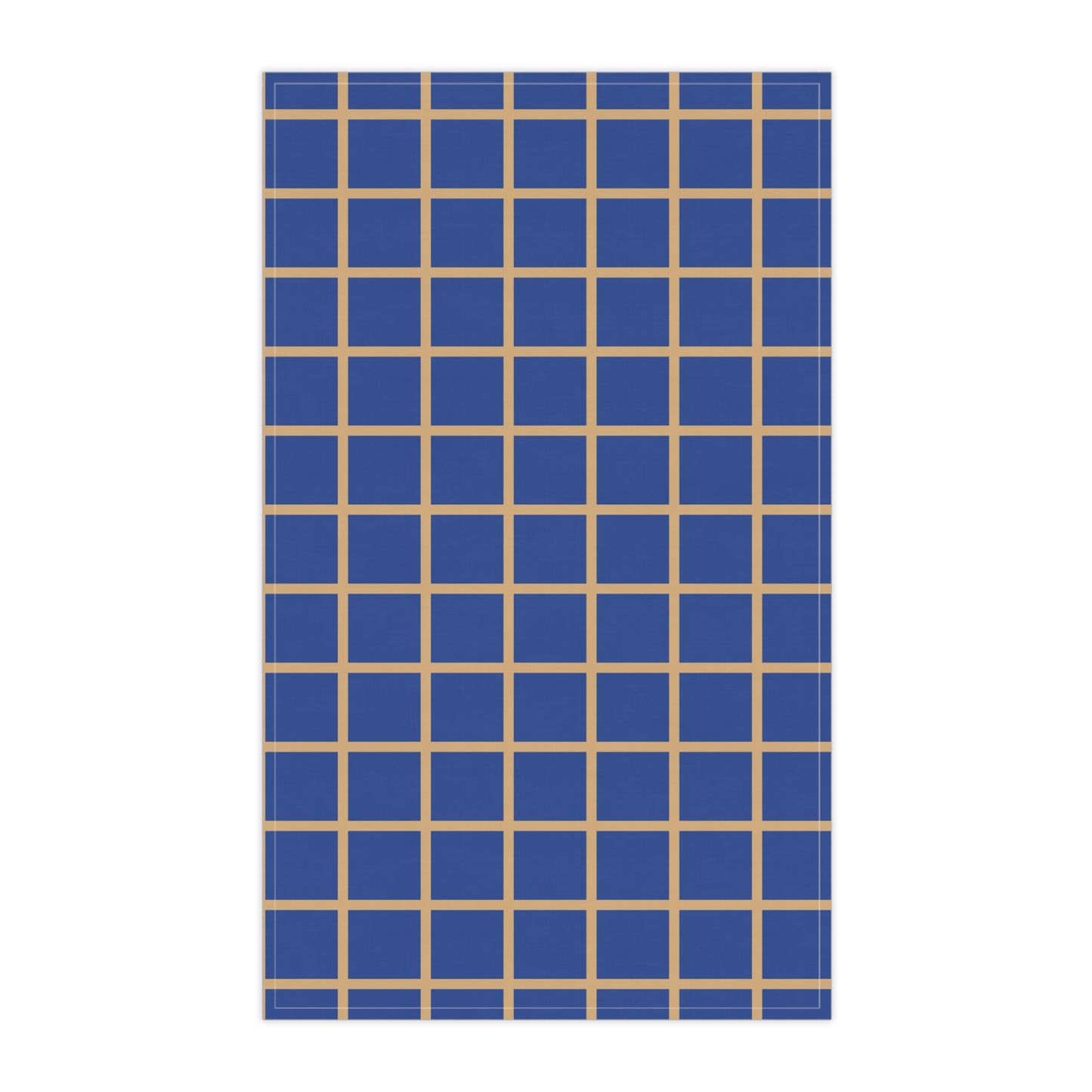 Blue & Beige Grid Cloth