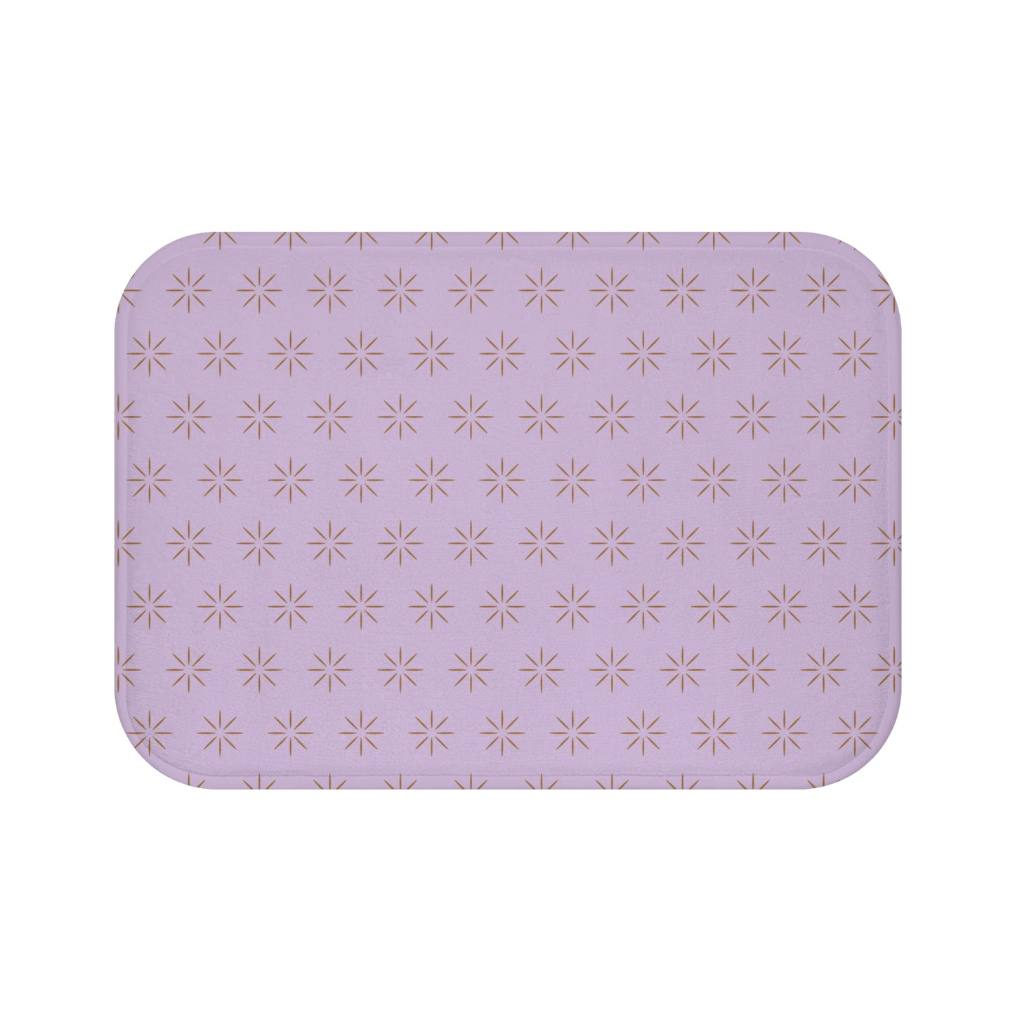 Brown & Lavender Bath Mat