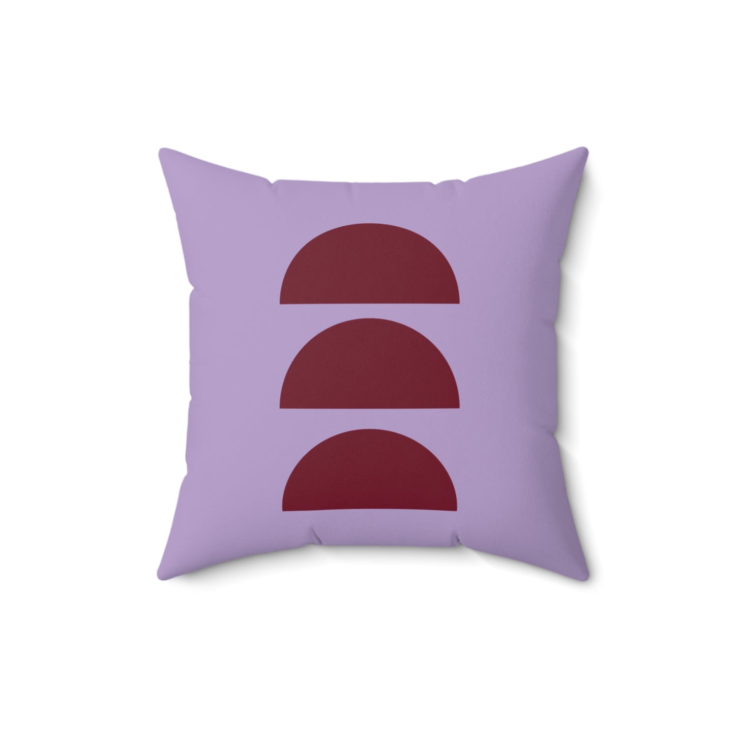 Lavender & Red Moons Square Pillow