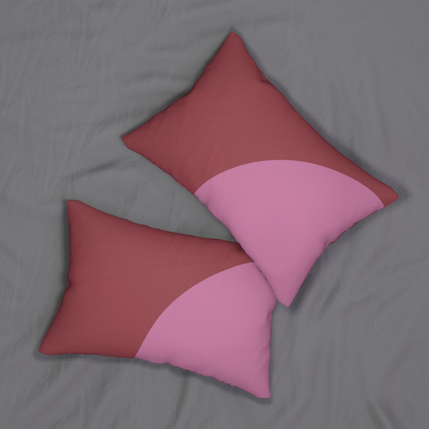 Red & Pink Sun Lumbar Pillow