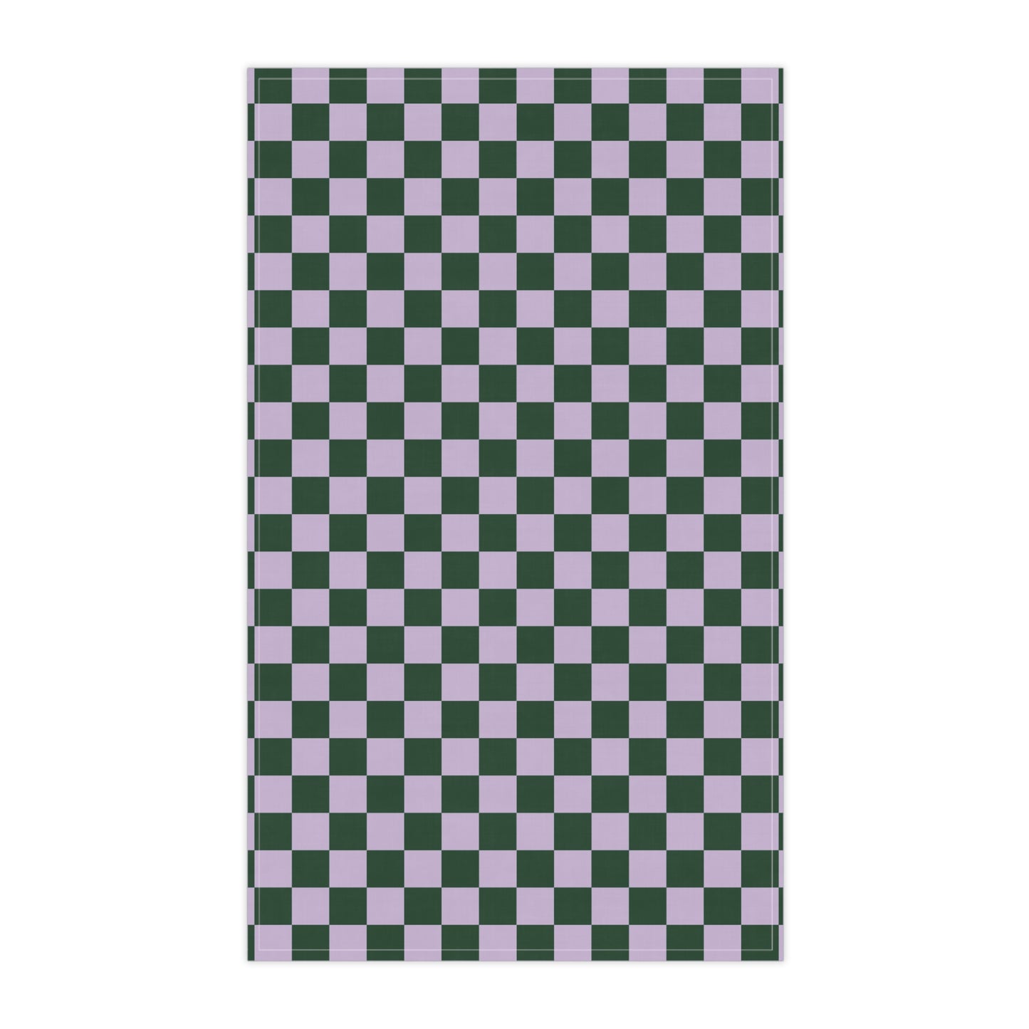 Green & Lavender Checkered Cloth