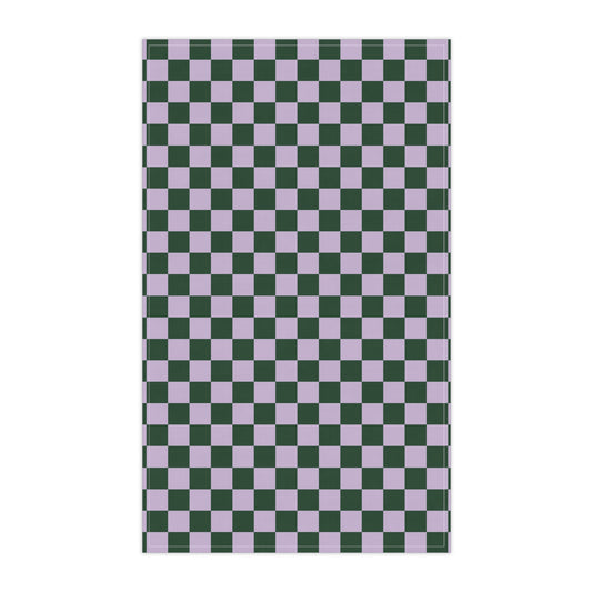 Green & Lavender Checkered Cloth