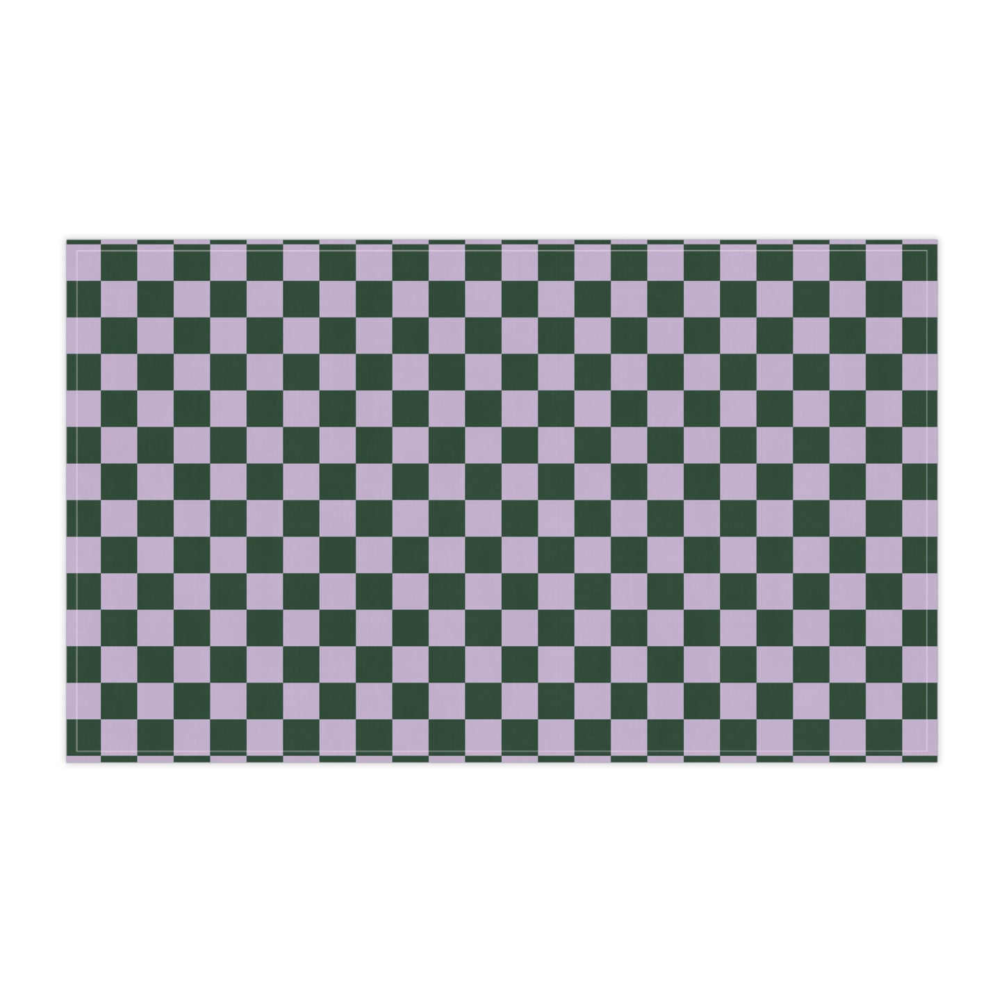 Green & Lavender Checkered Cloth