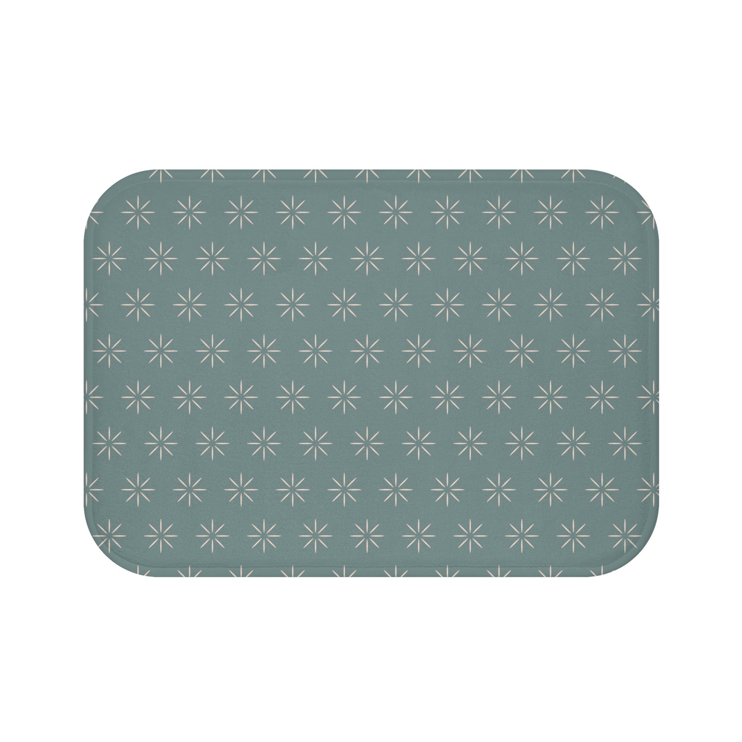 Beryl Green & Beige Bath Mat