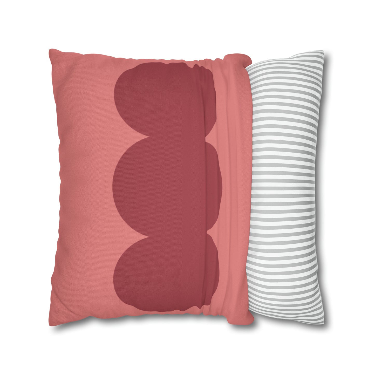 Red & Pink Square Pillow Cover