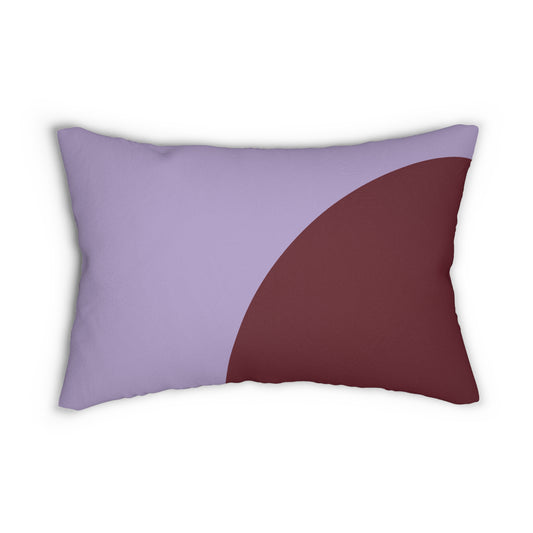 Lavender & Red Sun Lumbar Pillow