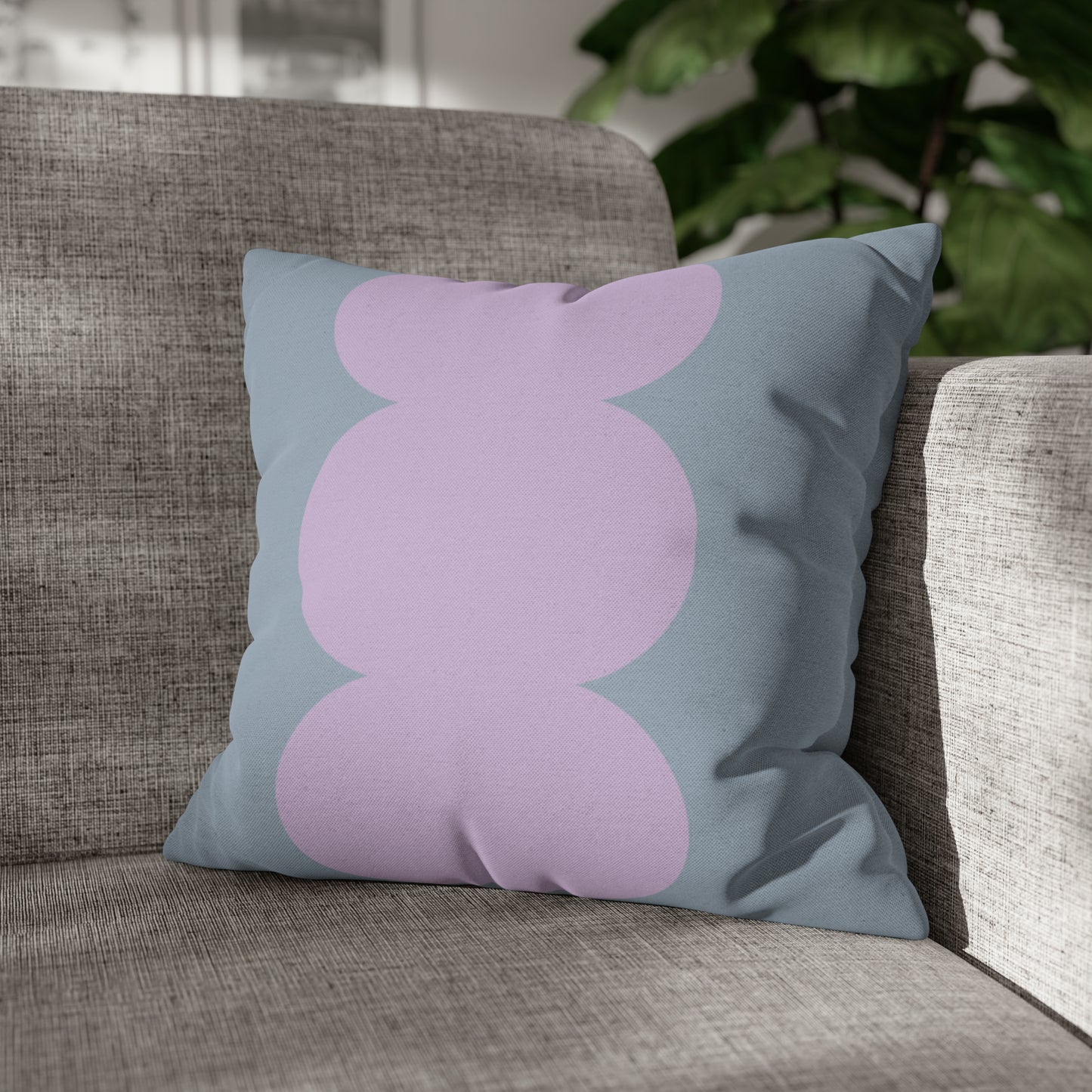 Blue & Lavender Square Pillow Cover