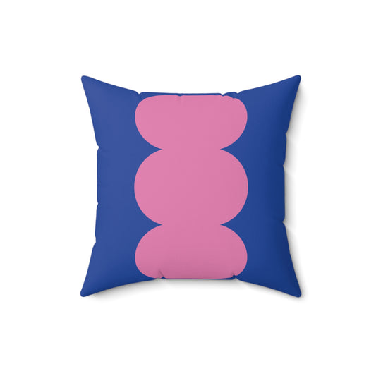 Blue & Pink Square Pillow