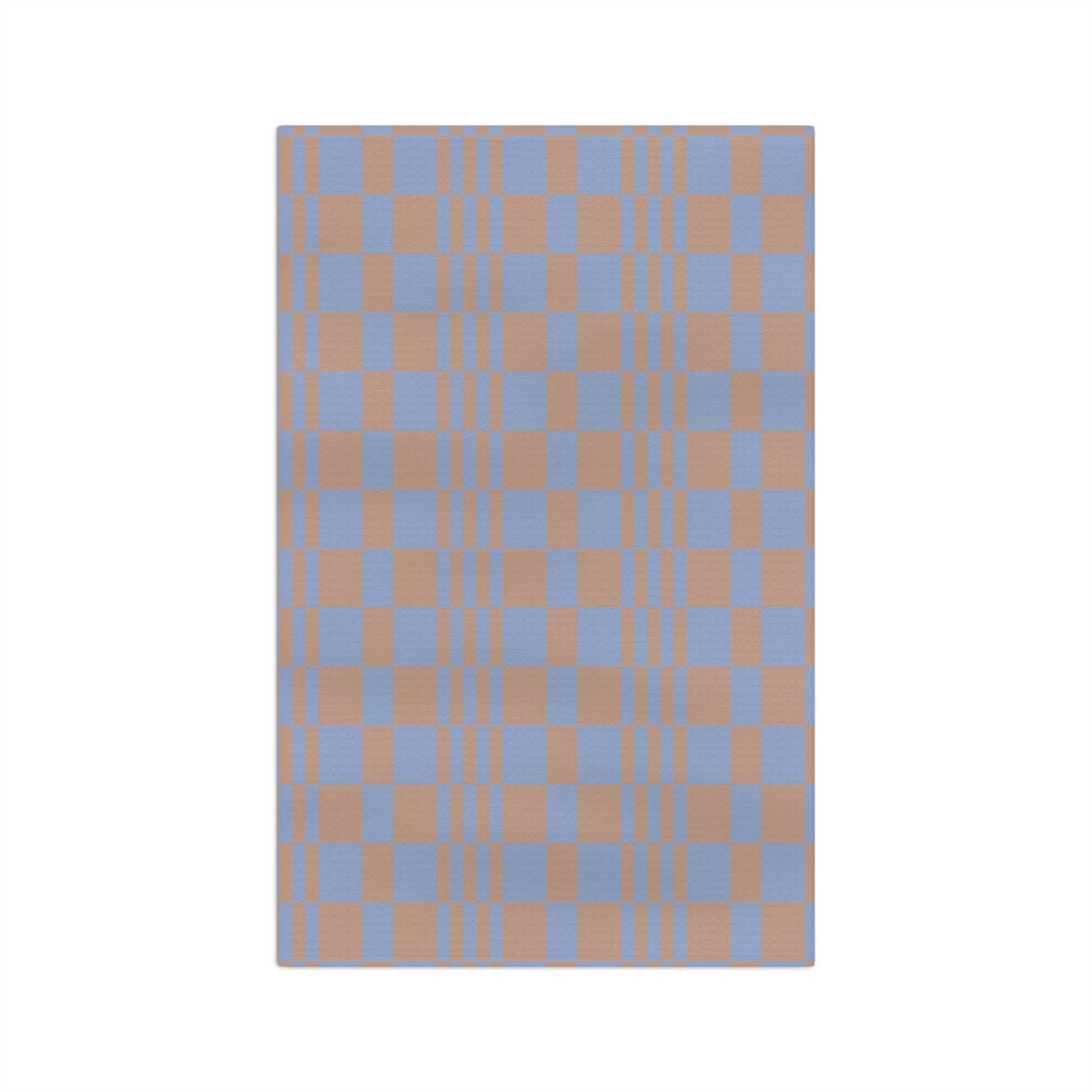 Blue & Brown Patterned Soft Tea Towel